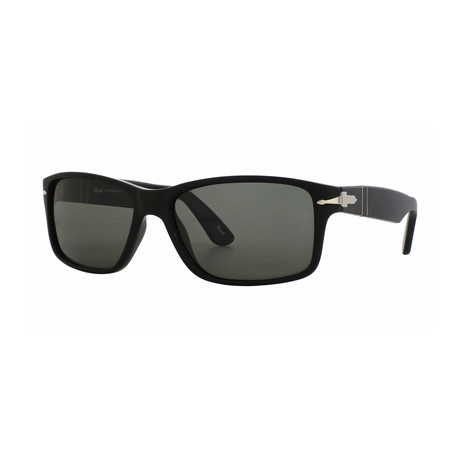 Men's Classic Rectangle Sunglasses // Black + Gray Gradient