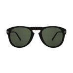 Men's 714 Iconic Folding Sunglasses // Black + Green (52mm)