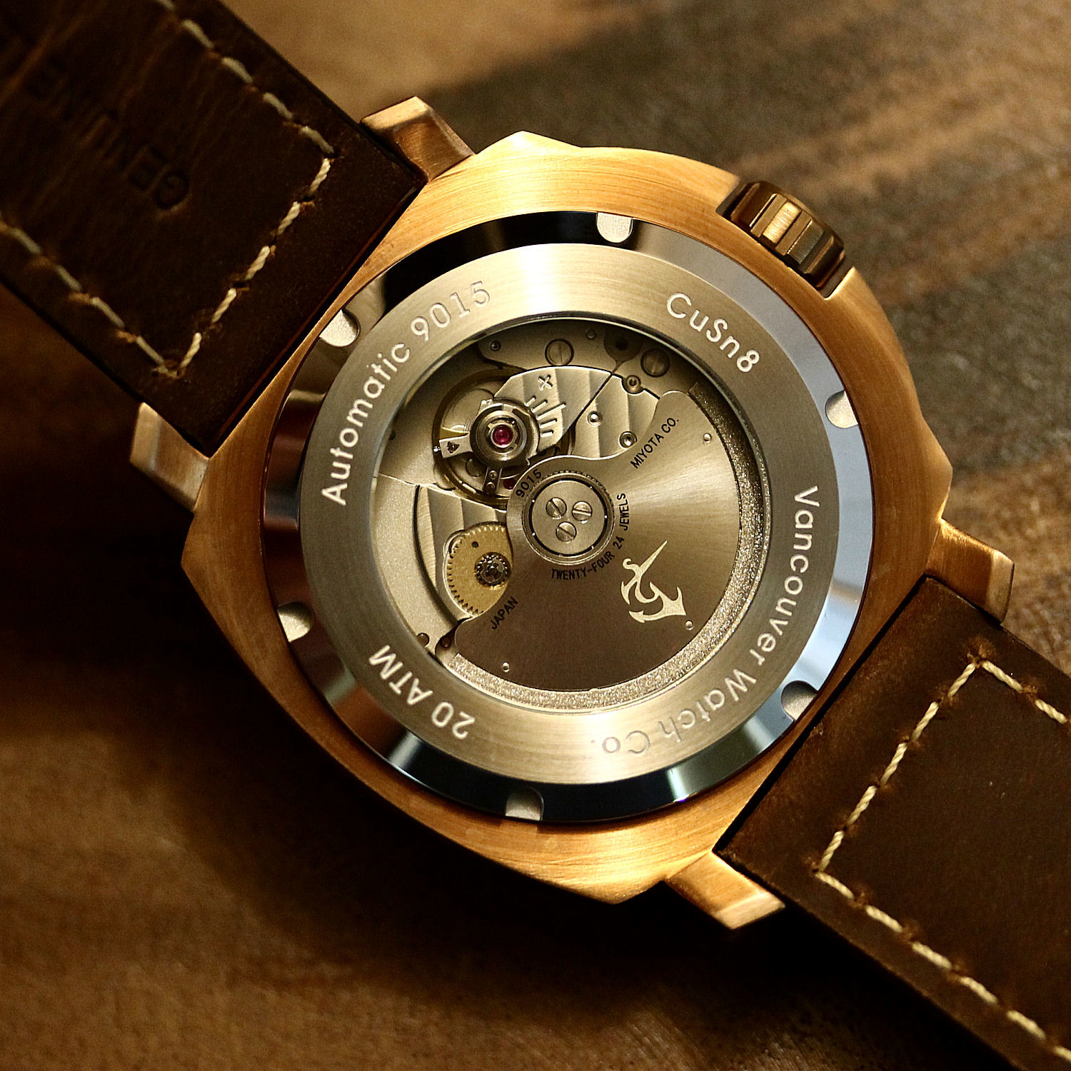 Vancouver Watch Co Bronze Crossfire Automatic // BRONZE3SILVERTWIST Cobra de Calibre Touch