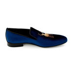 Velvet Loafers // Dark Blue (Euro: 39)