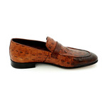 Ostrich Dress Shoes // Brown (Euro: 39)