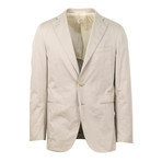 Cotton 3 Roll 2 Button Slim Fit Suit // Tan (US: 50R)