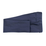 Pinstriped 3 Roll 2 Button Slim Fit Suit // Blue (US: 44S)