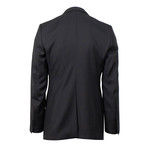 3 Roll 2 Button Athletic Fit 3-Piece Suit // Black (US: 44S)