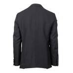 Silk 3 Roll 2 Button Slim Fit Suit // Black (US: 50R)