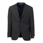 Silk 3 Roll 2 Button Slim Fit Suit // Black (US: 50R)