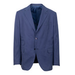 Cotton 3 Roll 2 Button Classic Fit Suit // Blue (US: 56R)