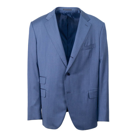 Wool 3 Roll 2 Button Classic Fit Suit // Blue (US: 44S)