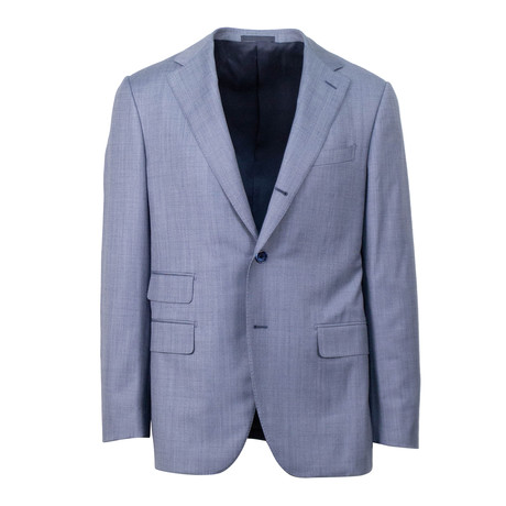 Wool 3 Roll 2 Button Slim Fit Suit V2 // Blue (US: 44S)
