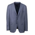 Wool Woven 3 Roll 2 Button Slim Fit Suit // Gray (US: 56R)