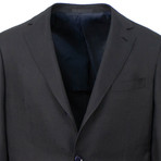 Silk 3 Roll 2 Button Slim Fit Suit // Black (US: 50R)