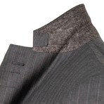 Wool Herringbone Slim Fit Suit // Gray (US: 50R)