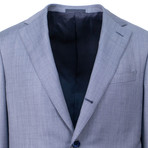 Wool 3 Roll 2 Button Slim Fit Suit V2 // Blue (US: 50R)