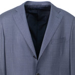 Wool Woven 3 Roll 2 Button Slim Fit Suit // Gray (US: 56R)