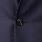 Wool 3 Roll 2 Button Slim Fit Suit // Navy Blue (US: 44S)