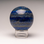 Natural Polished Lapis Lazuli Sphere + Acrylic Stand