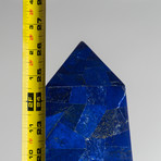 Large Genuine Lapis Lazuli Veneered Obelisk