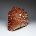 Natural Red Calcite Crystal Cluster from China
