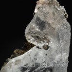 Natural Selenite Crystal on Amethyst Matrix