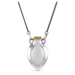 Amphora Necklace // White Bronze (20")