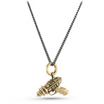 Ray Gun Necklace // Bronze (20")