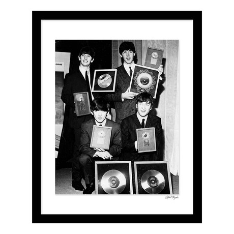 The Beatles with Albums Photo Wall Decor (12"W x 16"H x 2"D)