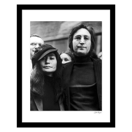 John Lennon and Yoko Ono Photo Wall Decor (12"W x 16"H x 2"D)
