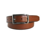 Reversible Dress Belt // Tan + Brown (40)