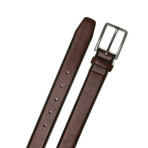 Dress Belt with Single Loop // Burgundy (40)