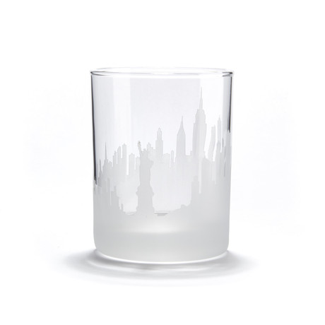 City Skyline Bar Glasses // Set of 4 // New York City