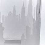 City Skyline Bar Glasses // Set of 4 // New York City