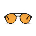 Men's Olympus Mons 03 Sunglasses // Matte Black + Orange
