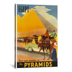 Egypt: Never Miss Sunshine On The Pyramids // Unknown Artist (12"W x 18"H x 0.75"D)