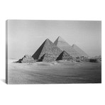 The Great Pyramids, Giza Pyramid Complex, Giza Plateau, Giza, Egypt // Walter Bibikow (18"W x 12"H x 0.75"D)