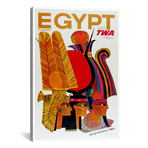 Egypt - Fly TWA // Unknown Artist (12"W x 18"H x 0.75"D)