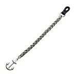 Antiqued Finish Anchor Chain Bracelet // Steel