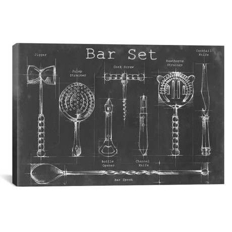 Bar Set // Ethan Harper (18"W x 12"H x 0.75"D)