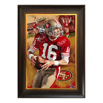 Triumphant // Joe Montana // Original Oil Painting // Autographed by Montana