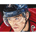 Intimidation // Alex Ovechkin // Original Oil Painting // Autographed by Ovechkin