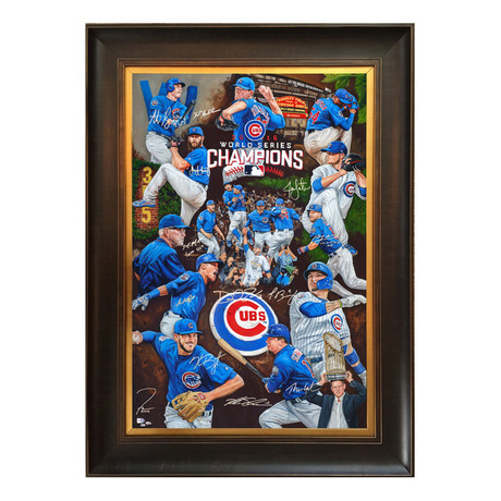 The Wait Is Over // Chicago Cubs World Series 2016 // Original Multi Autographed