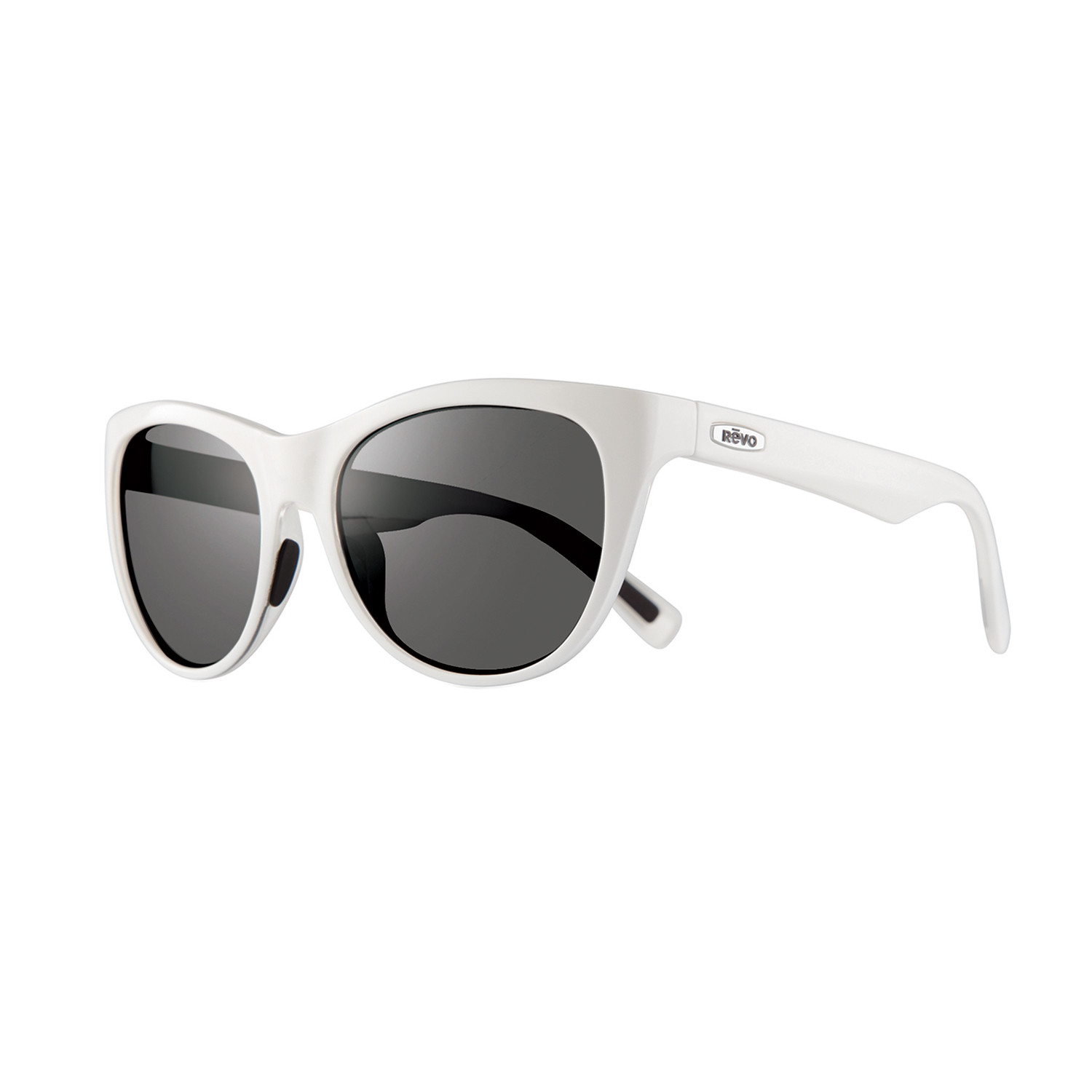 Barclay Polarized Sunglasses // White Frame // Graphite Lens - Revo ...