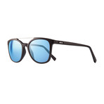 Clayton S Polarized Sunglasses // Black Frame // Blue Water Lens