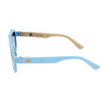 Unisex AOR025 Sunglasses // Light Blue + Sand
