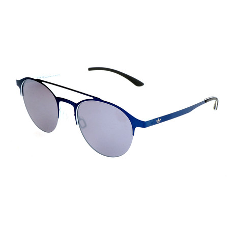 Unisex AOM003 Sunglasses // Deep Blue + White