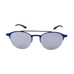 Unisex AOM003 Sunglasses // Deep Blue + White