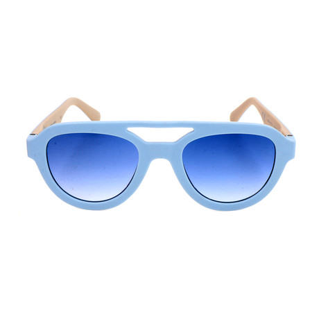 Unisex AOR025 Sunglasses // Light Blue + Sand