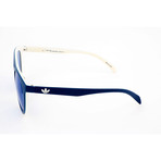 Unisex AOR003 Sunglasses // Dark Blue + White