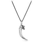 Raven Talon Necklace // White Bronze (20")