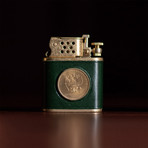 Golden Coin Flint Wheel Kerosene Lighter (Saddlebrown)