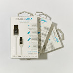 CableLinx Elite Micro Bundle // White Diamond // Set Of 3